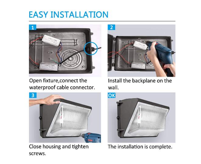 مصابيح led wallpack