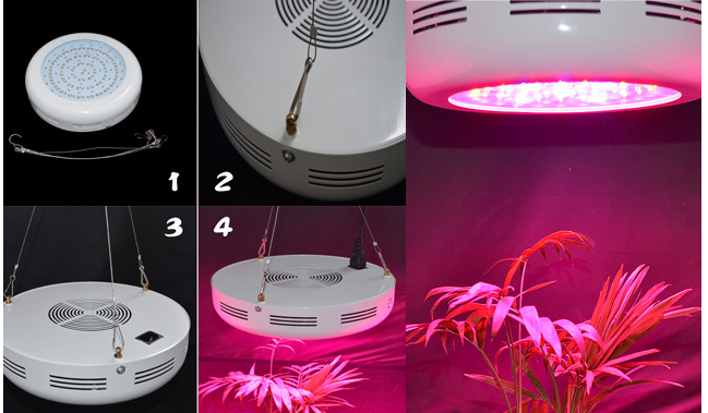 Red blue 8 to 1 90W ufo led grow light