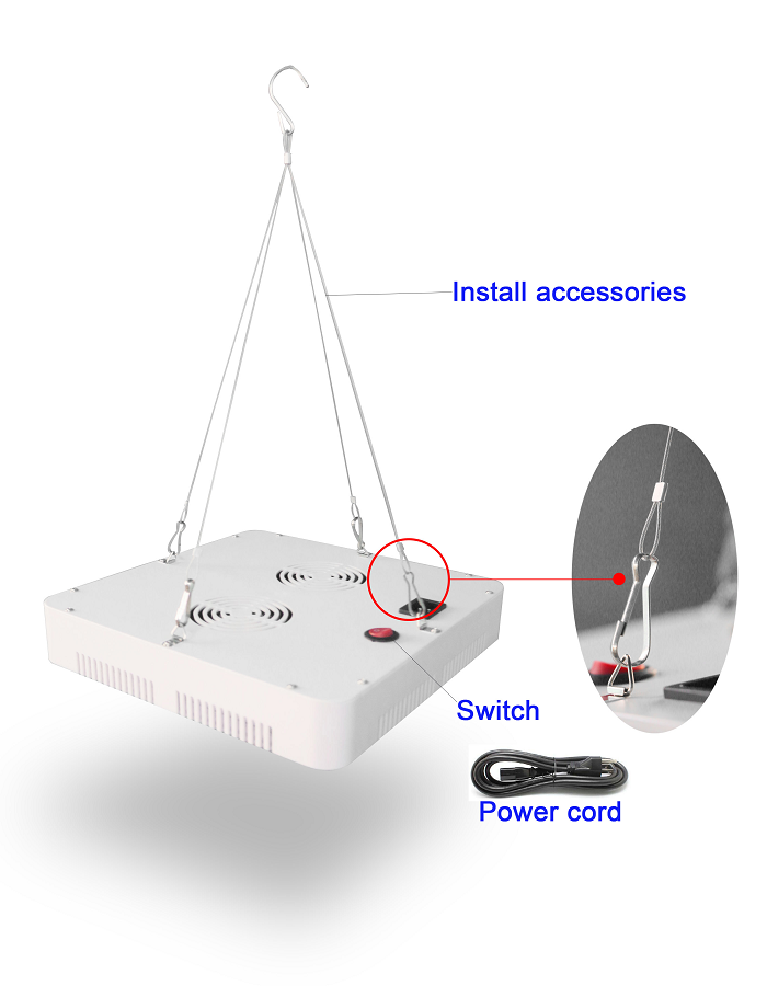 painel de luz led grow