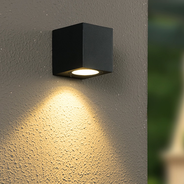 Square wall lights modern waterproof outdoor