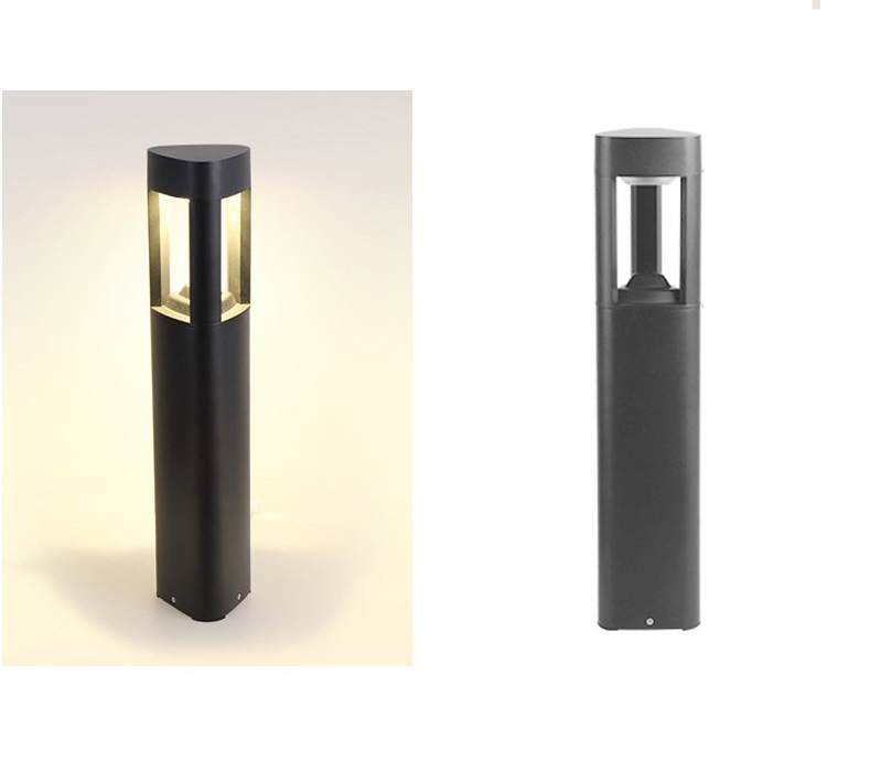 10w garden aluminium bollard light