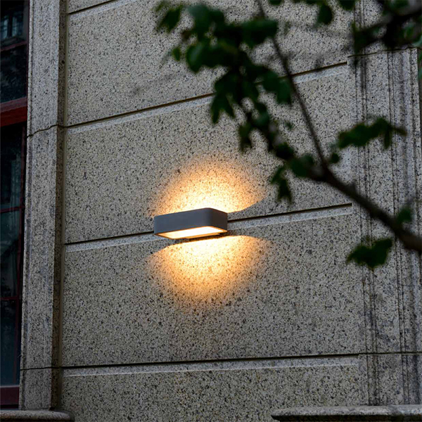 Modern exterior wall light