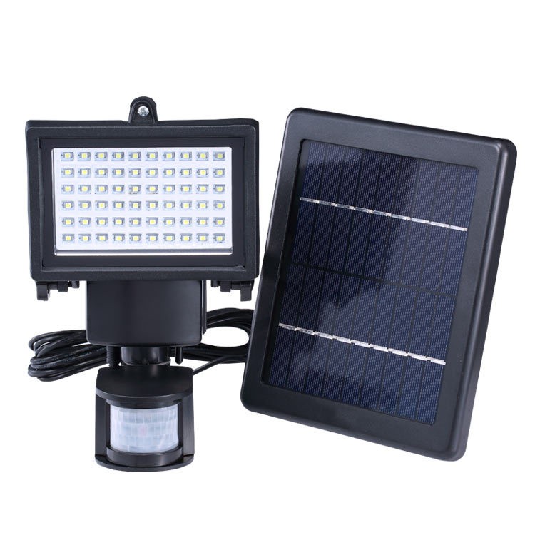 60 LED sensor de movimento holofote solar