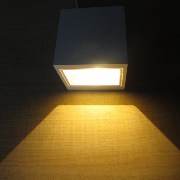 Cube 3w down wall lights indoor