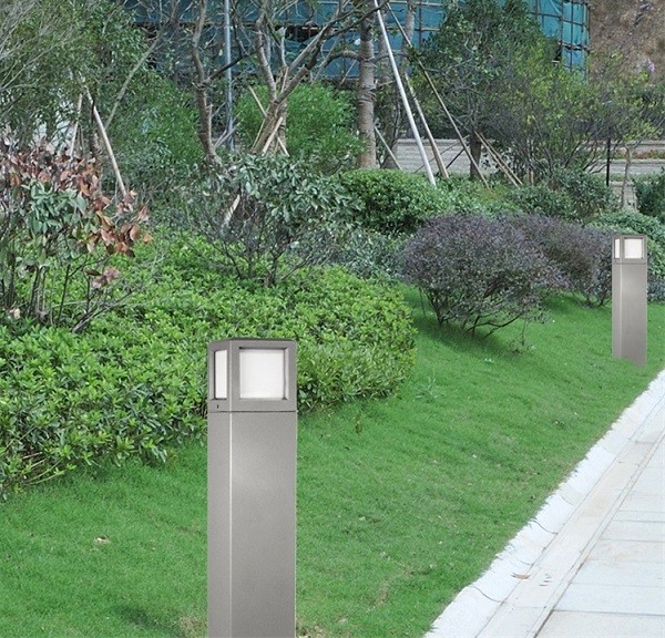 E27 lampholder aluminium lighting bollard