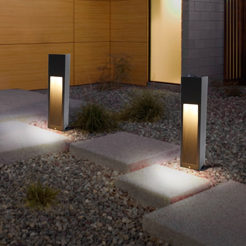 Square cylindrical led bollard light 10w