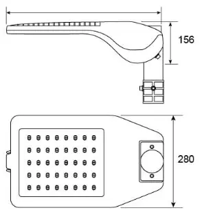 aluminium straatlantaarnbehuizing