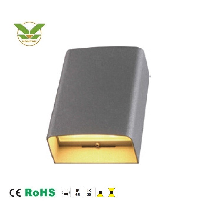 7W square up down wall lamp outdoor