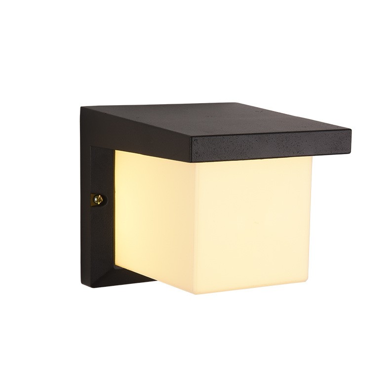 10w outdoor square led wall light