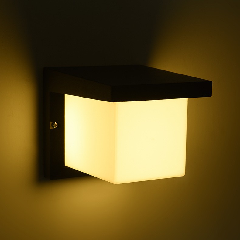 10w outdoor square led wall light