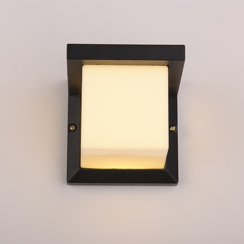 10w outdoor square led wall light