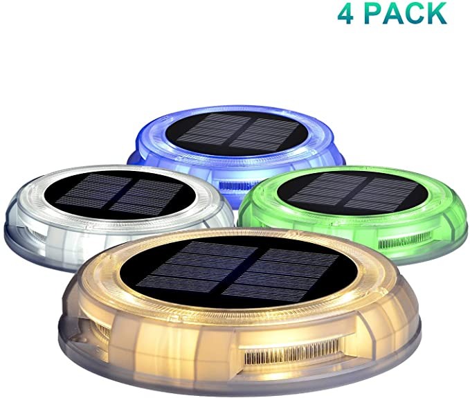 IP68 RGB led solar power garden light