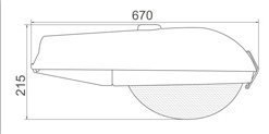 E27/E40 70W-250W HPS street light housing