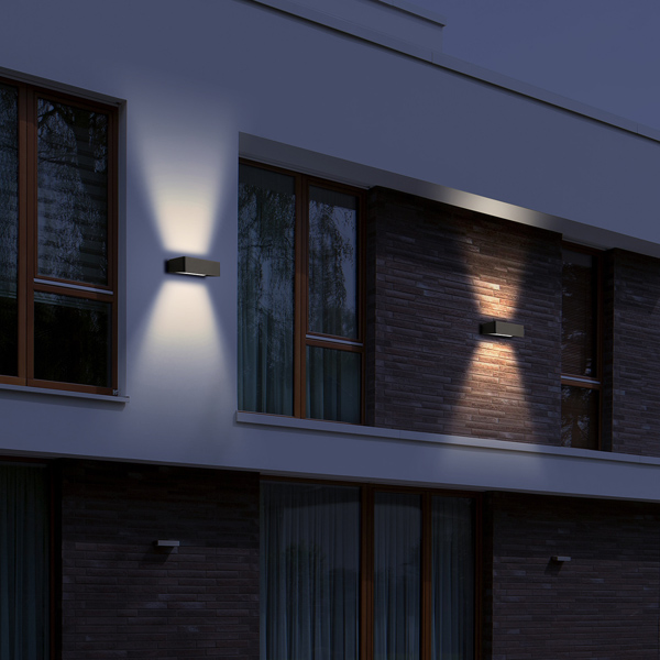 Muro esterno LAMPADE sensore balcone cortile terrazze Casa Porta Vialetto Lampada Up Down 