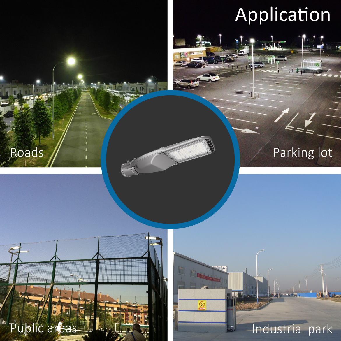 led street light housing