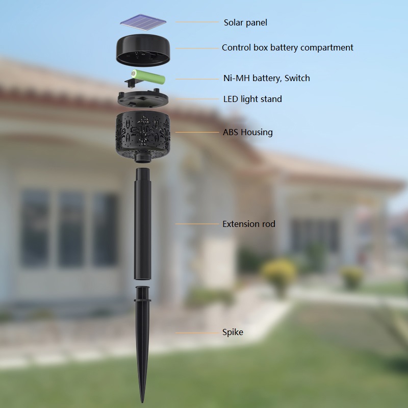 solar led spike light