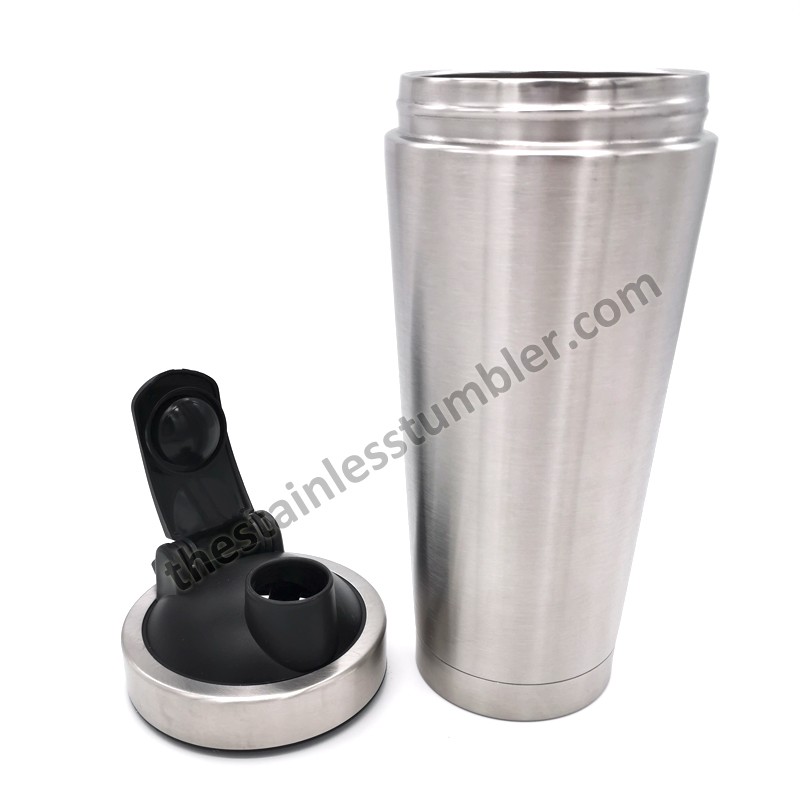Stainelss Steel Double Wall Classic Insulated 25oz Ice Shaker With Ball