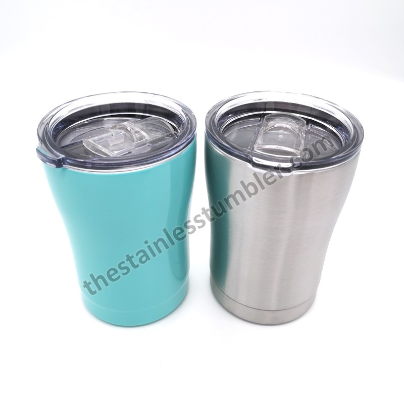 12oz Stainless Steel Insulated Curvy Modern Curve Tumbler With Lid