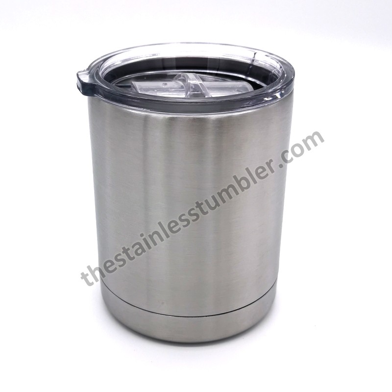 10oz Stainless Steel Rambler Vacuum Tumbler Lowball With Lid