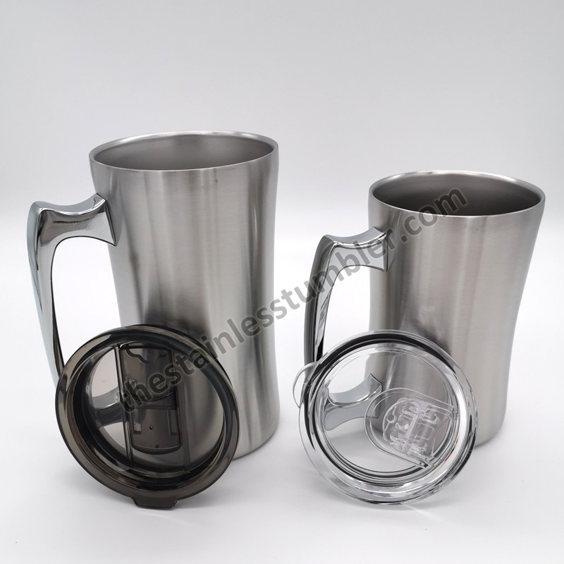 16oz 450mlstainless Steel Beer Mugs With Lid
