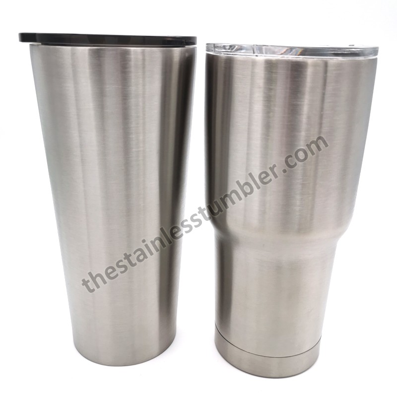 24oz Blank Stainless Steel Curved Curvy Tumbler With Sliding Lid