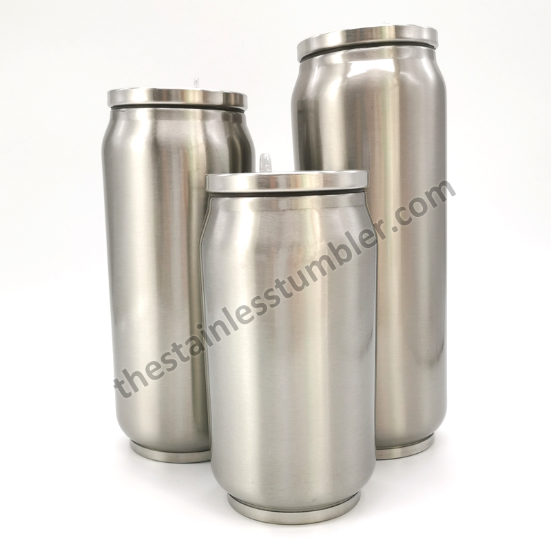 stainless steel soda can