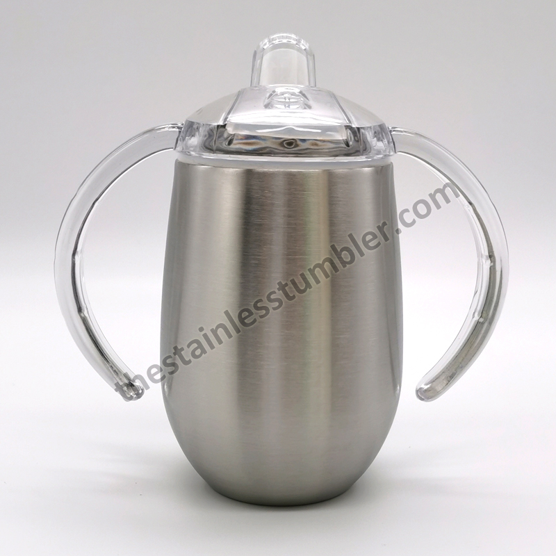 stainles steel 9oz sippy cup