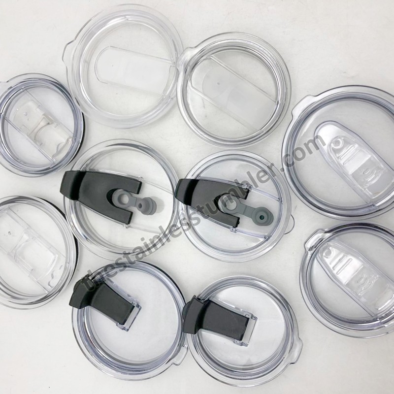 BPA Free Plastic Tumbler Lid Sliding Lid Spill Proof Leaking Proof Wine Cup Lid