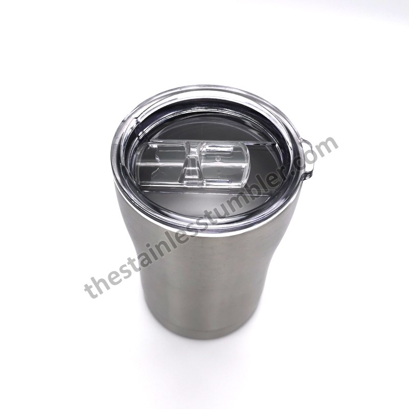 12oz Stainless Steel Curve Curvy Kid Tumbler With Lid With Straw