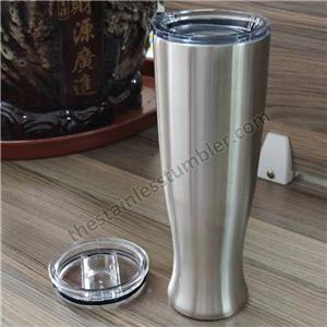 20 Oz Double Wall Vacuum Insulated Stainless steel vase shape Stemless Tumbler Cup
