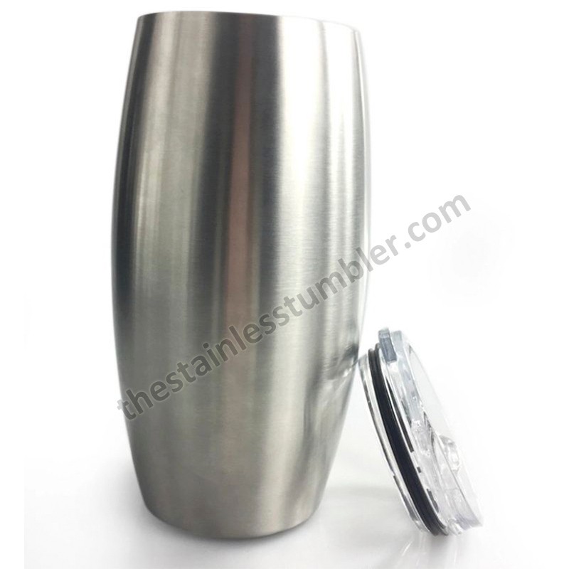 25oz Stainless Steel stemless wineglass Double Wall Wine Glass Insulated Tumbler Cup with Lid