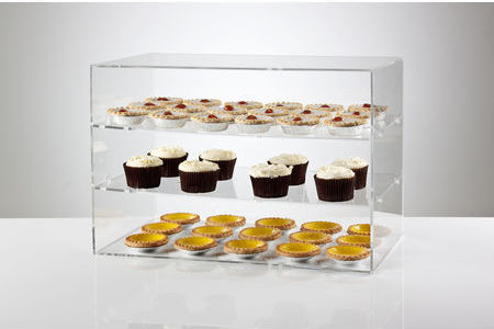 3 tier acrylic display case