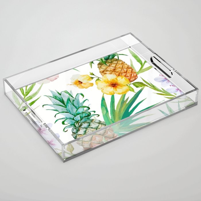 Clear Acrylic Tray With Insert Paper