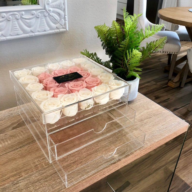 acrylic flower box