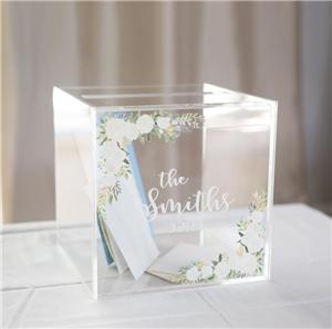 Wedding Card akrilik kenang-kenangan Box Dengan Slot