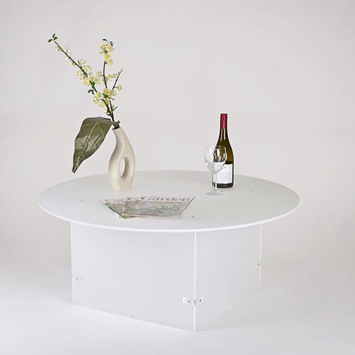 Round Acrylic Kitchen Dining Table