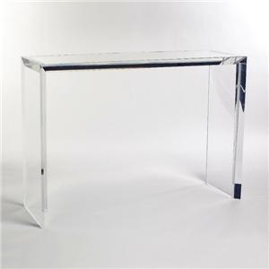 Large Mirrored Acrylic Console Table