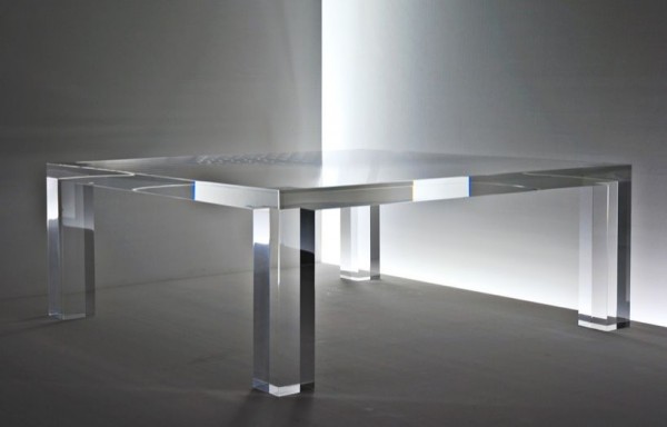 acrylic console table