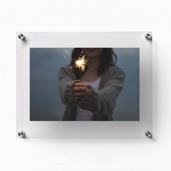 Clear Acrylic Wall Mount Floating Picture Frame