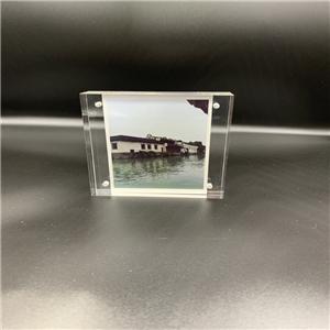 Double Sided Clear Acrylic Block Photo Frame