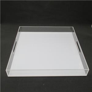 Large Acrylic Square Tray For Breakfast