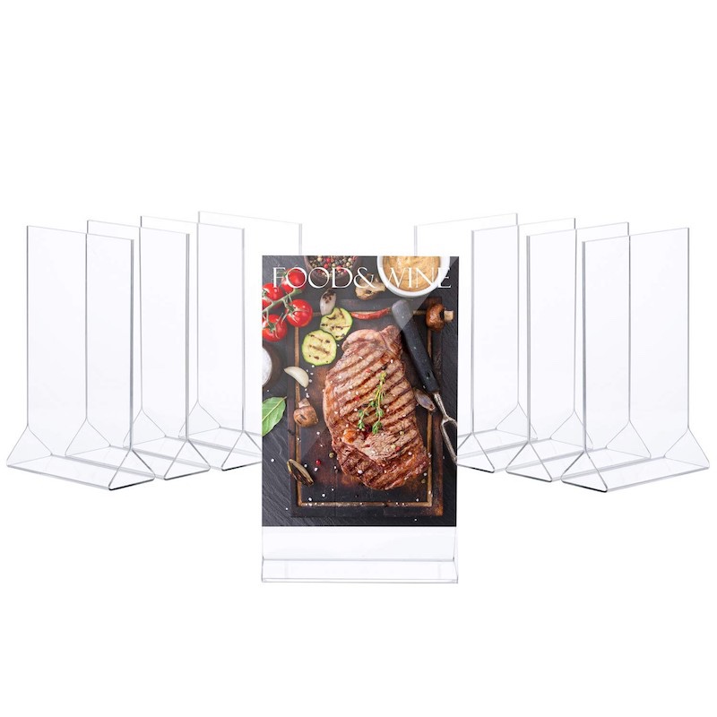 Acrylic Double Sided Table Display Stand Menu Holder 8.5x11 Manufacturers, Acrylic Double Sided Table Display Stand Menu Holder 8.5x11 Factory, Supply Acrylic Double Sided Table Display Stand Menu Holder 8.5x11