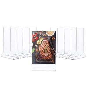 Acrylic Double Sided Table Display Stand Menu Holder 8.5x11