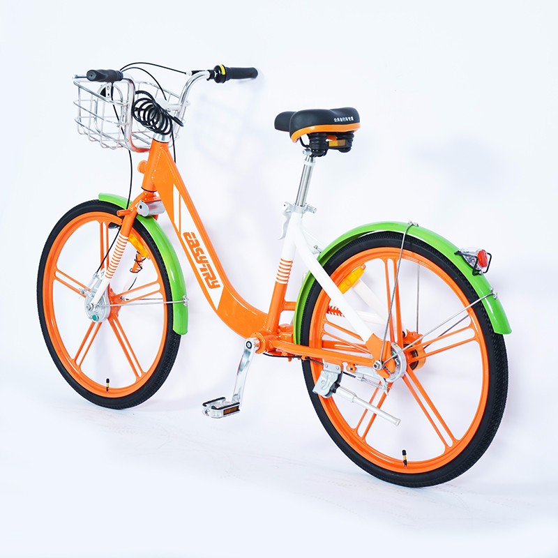 Comprar bicicleta pública de freio de rolo, bicicleta pública de acionamento de eixo na China, bicicleta pública com luz solar