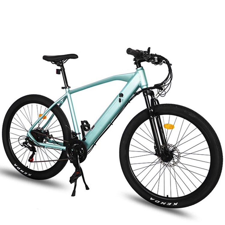 nieuwe kleur OEM Verstelbare aluminium vork elektrische fiets 27.5 inch 36V 2A verborgen batterij ebike