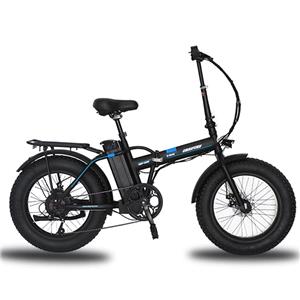 Heißer Verkauf kohlenstoffreicher Stahl 250W 25 km / h faltbares E-Bike-Fettreifen-Elektrofahrrad