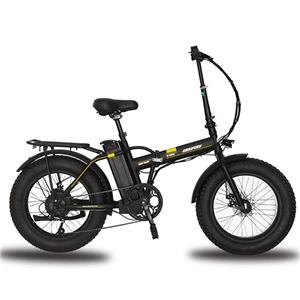 Bicicletta elettrica pieghevole per pneumatici grassi ebike con telaio in acciaio ad alto tenore di carbonio da 250 W di alta qualità
