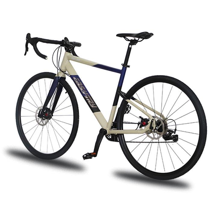OEM 알루미늄 합금 림 및 페달 로드 사이클 디스크 브레이크 로드 자전거 700C 곡선 핸들 로드 자전거