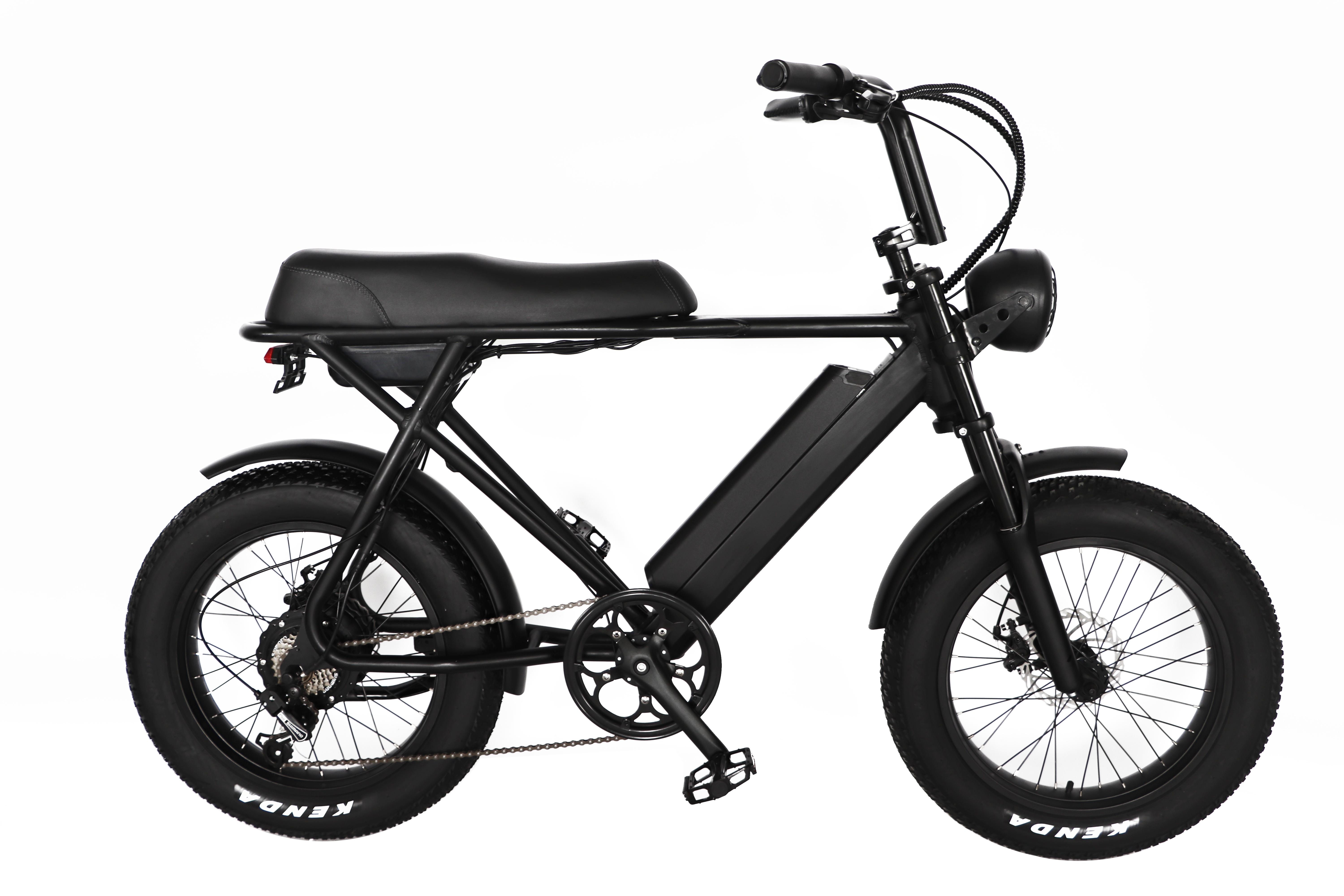 Nuevo diseño 48V 20 pulgadas bicicleta eléctrica 7 velocidades 500W motor ciclo eléctrico KENDA fat tire E bike