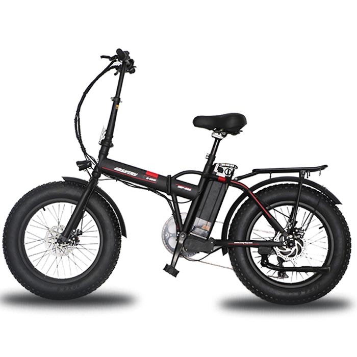 Großhandel Kunststoff faltbares Pedal E-Bike 250W 7-Gang-Elektrofahrrad 20 Zoll 25KM / H faltbares Elektrofahrrad